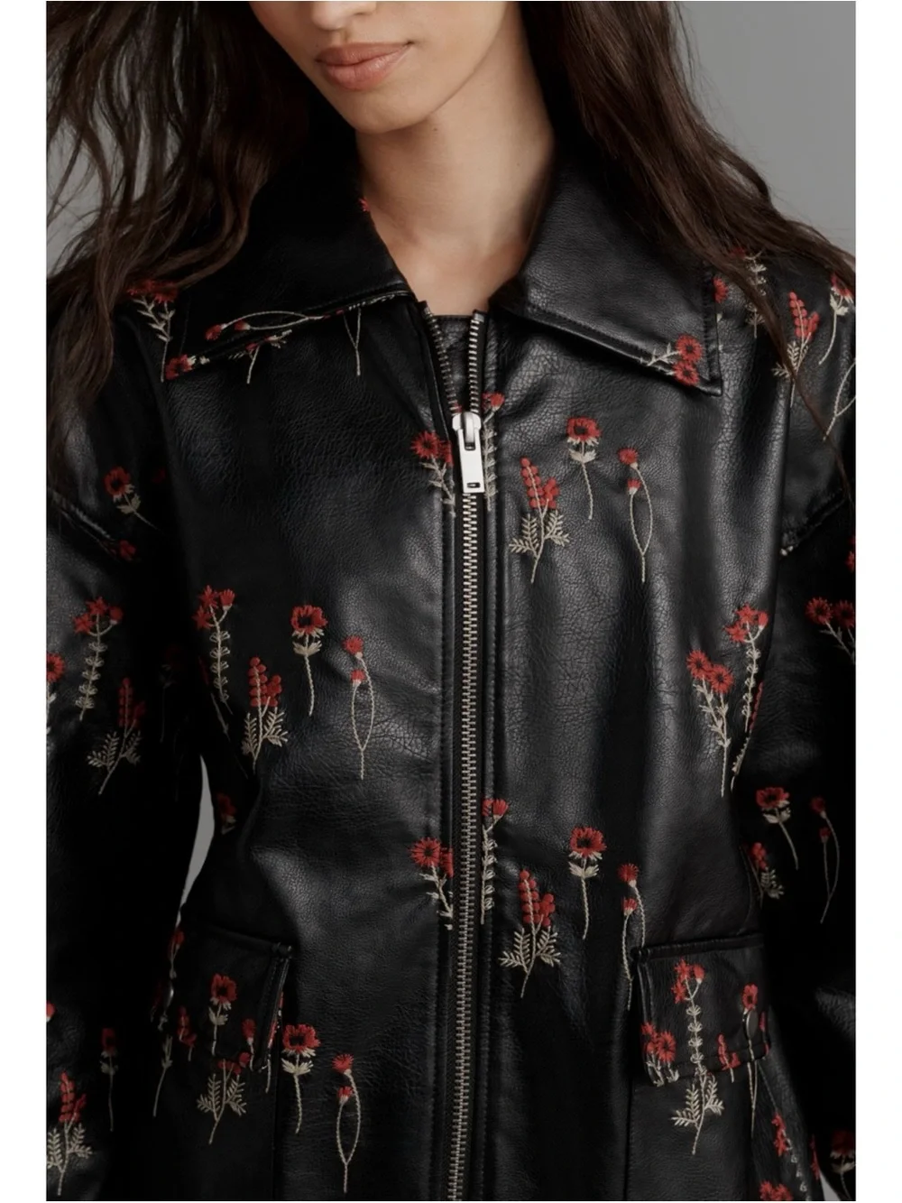 Anthropologie Embroidered Jacket S